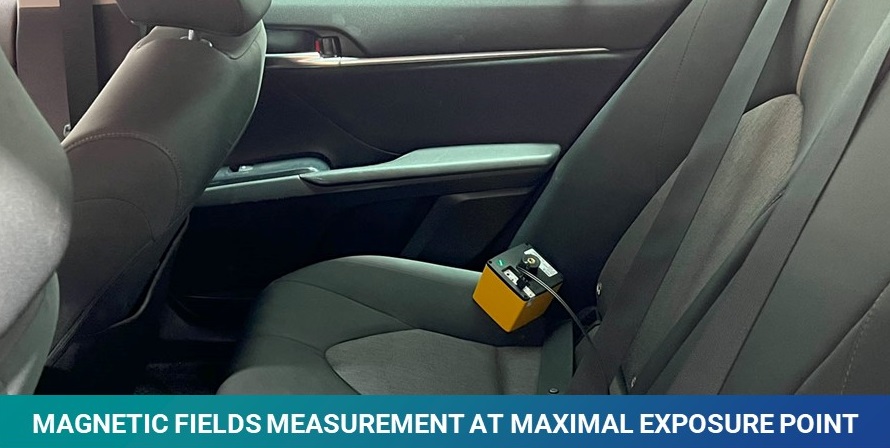 Magnetic Fields Measurement at Maximal Exposure Point